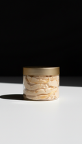 Gold-infused whipped body butter jar