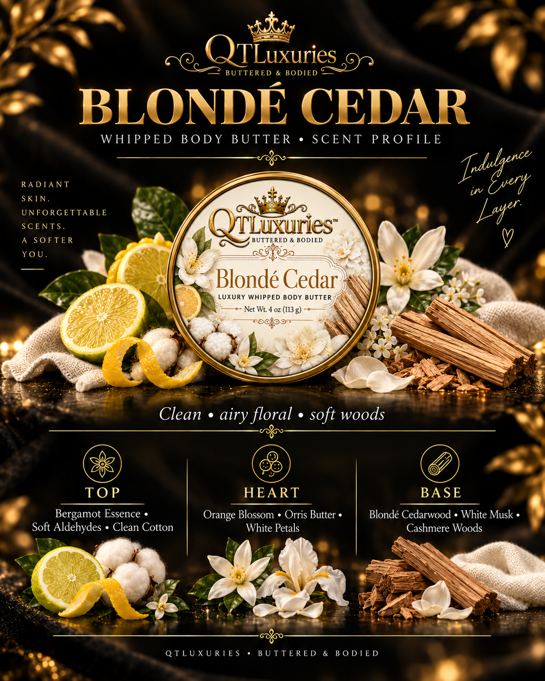 Blonde Cedar whipped body butter