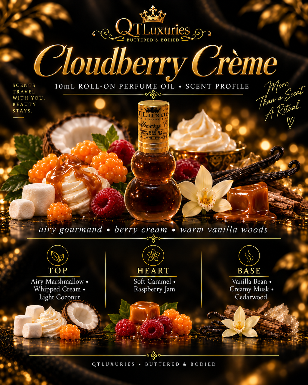 Cloudberry Créme 10ml Roll-On Perfume Oil