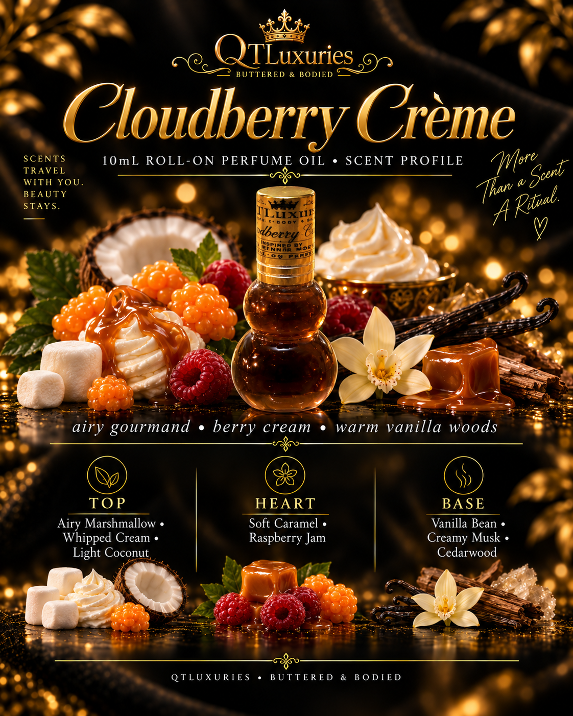 Cloudberry Créme 10ml Roll-On Perfume Oil