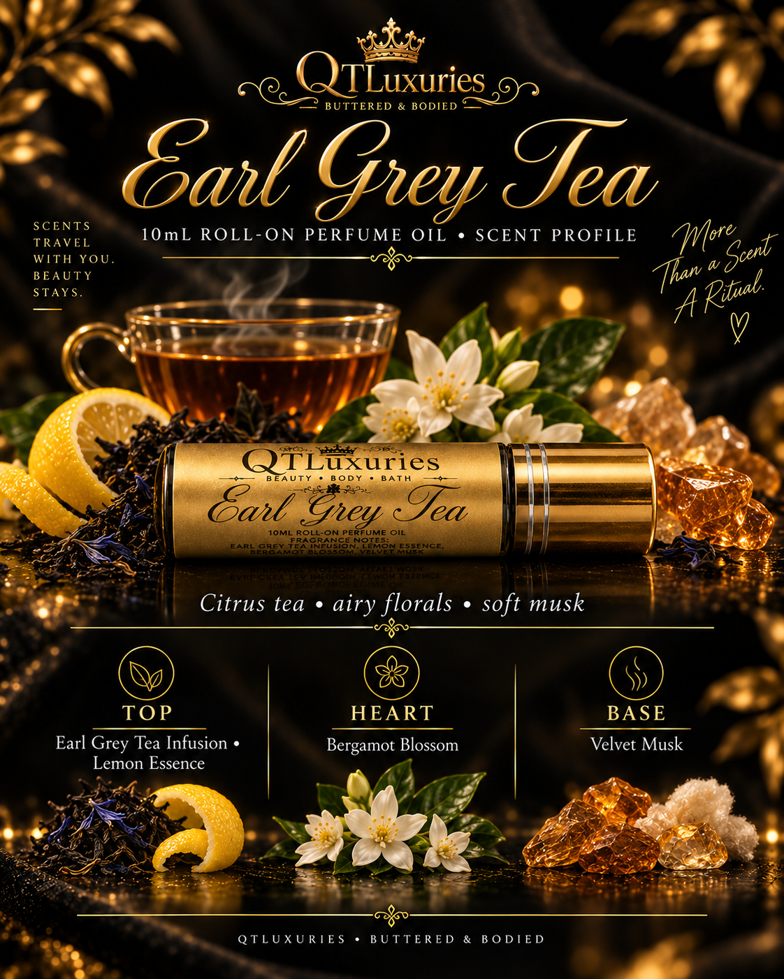 Earl Grey Tea 10mL Roll-On Perfume Oil