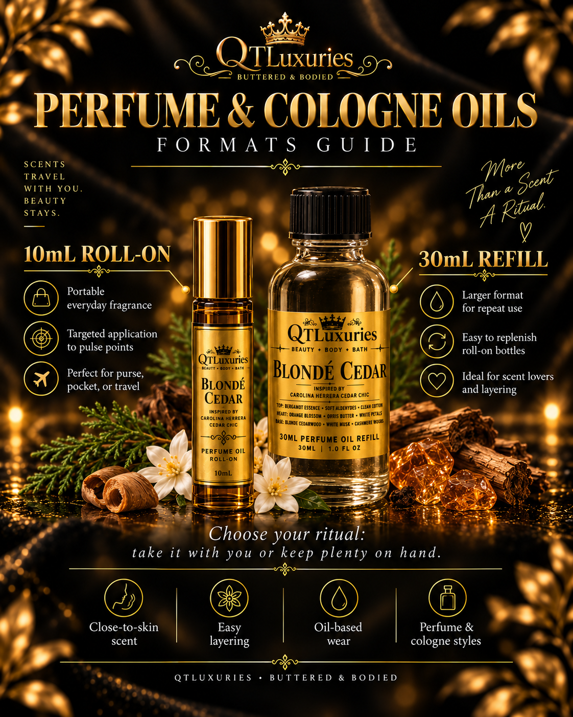 Blondé Cedar 10mL Perfume Oil