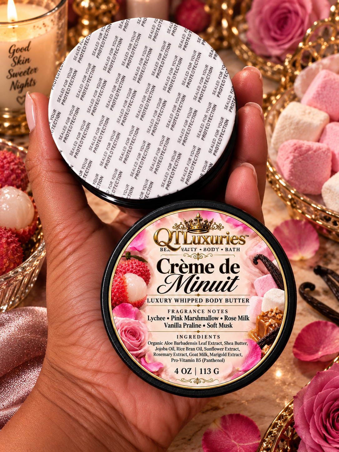 Crème de Minuit whipped body butter