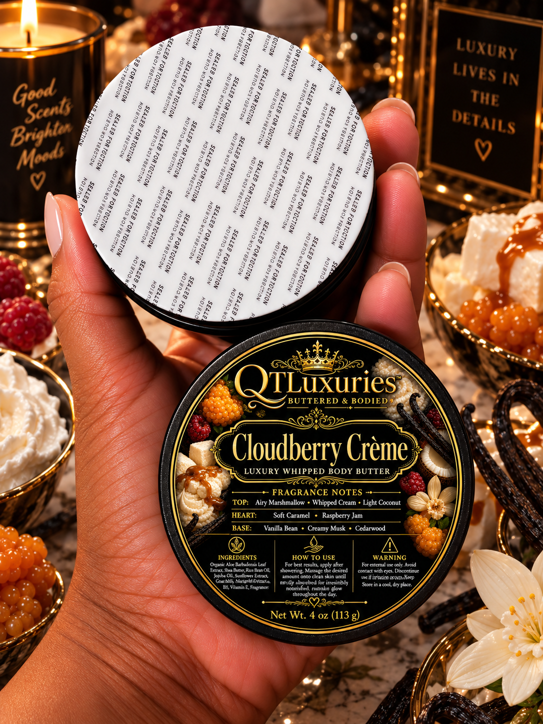 Cloudberry Créme whipped body butter