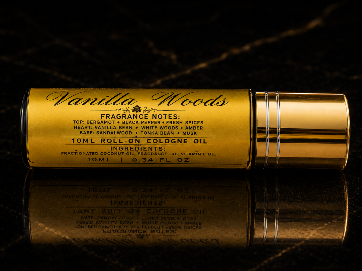 Vanilla Woods 10mL Roll-On Cologne Oil