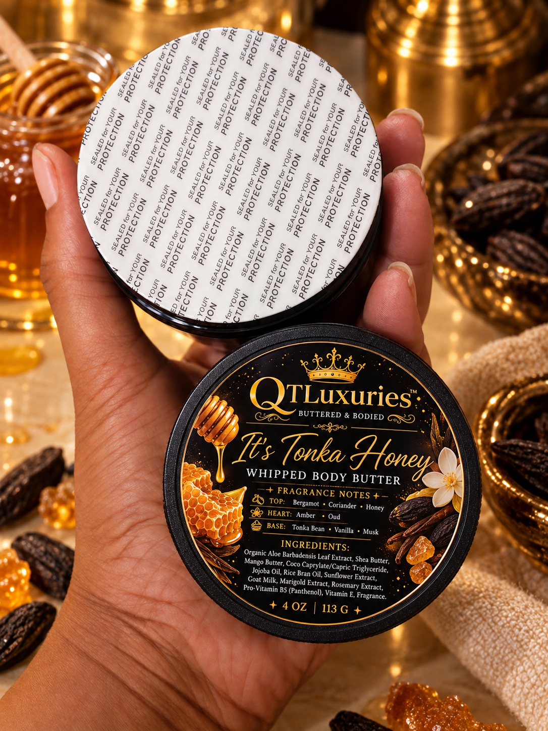 It's Tonka Honey whipped body butter