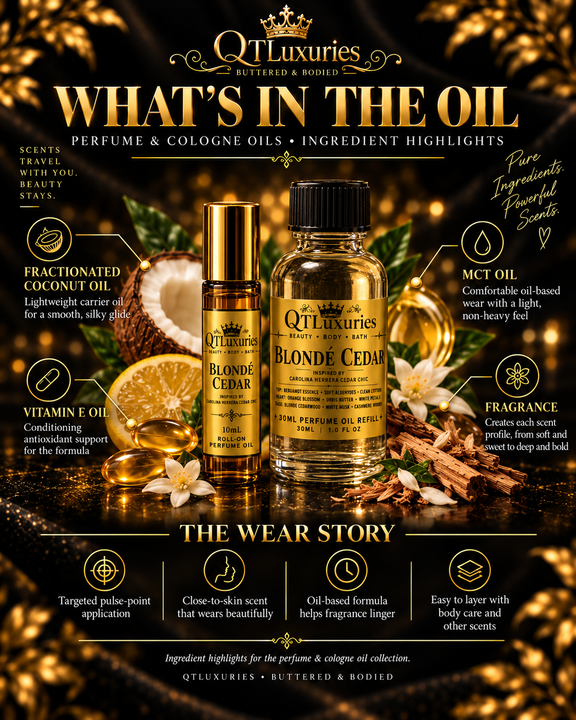Blondé Cedar 10mL Perfume Oil